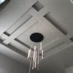 4616 Grande Ridge Great Room Coffered Plastered Beam Tray Ceiling