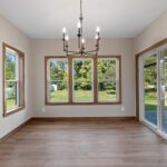 673 Black Earth Dining. Andersen 200 Series PermaShield Patio Door with Blinds in Glass.
