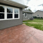 673 Black Earth Stamped Colored Concrete Patio