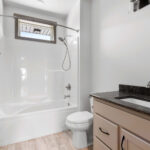 1606 Mapleridge Circle Main Bathroom. Transom Window Above Shower.