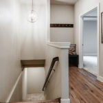 3492 Yorkshire Back Entry + Stairs. Half Wall with Wood Cap.