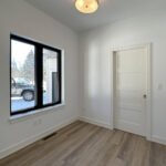 N3101 Right of Way Road Office. Black windows with plastered drywall returns. Luxury vinyl plank flooring. 4 panel interior doors.