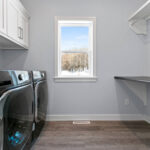 4976 Plum Bottom Rd Laundry Room. Folding Counter Open Below.