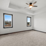 116 Cortland Owners Bedroom. 12" Deep Stepped Tray Ceiling.