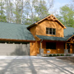 6788 Birch Ln Exterior. White Pine Siding.